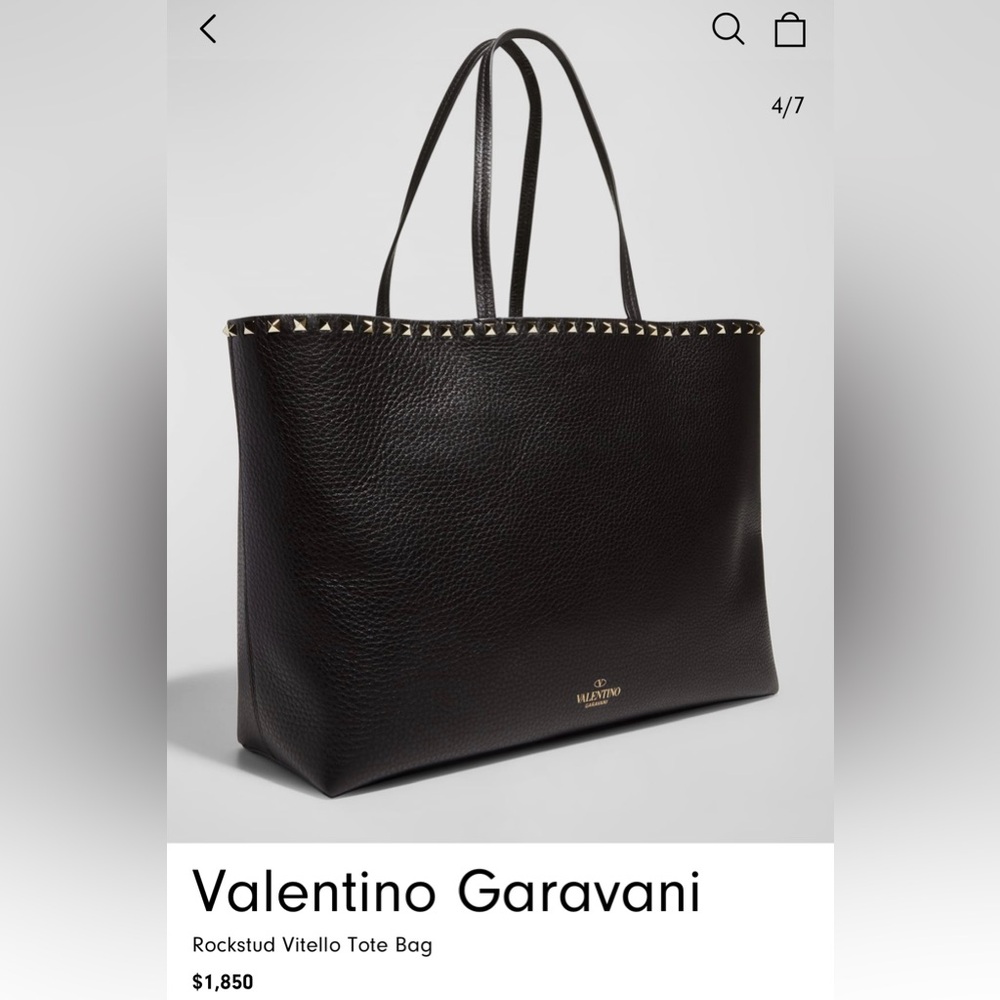 *NO LONGER FOR SALE* NEW VALENTINO Rock-stud tote bag chocolate brown. - Picture 8 of 8
